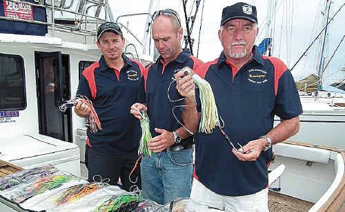 The crew of local game fishing boat Rammpage believed they had a record marlin on the line last year only to see it break free. This year the team of Andrew Ryan, Darren Malaquin, Graham Fisher and skipper Doug Sanderson believe they have the right equipment to bring the monster to the side of the boat to be tagged. The crew of local game fishing boat Rammpage believed they had a record marlin on the line last year only to see it break free. This year the team of Andrew Ryan, Darren Malaquin, Graham Fisher and skipper Doug Sanderson believe they have the right equipment to bring the monster to the side of the boat to be tagged.